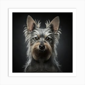 Yorkshire Terrier Portrait Art Print