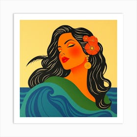 Hawaiian Girl 3 Art Print