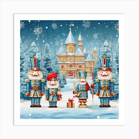 Christmas Nutcrackers 1 Art Print