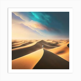 Desert Landscape Art Print