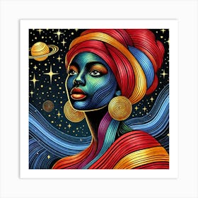 Caelesta Celestial Portrait Art Print