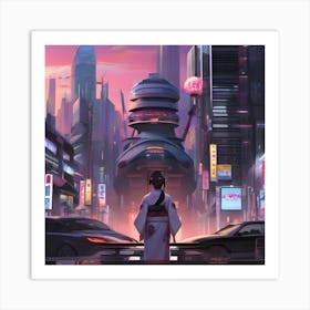 Asian Cityscape Art Print