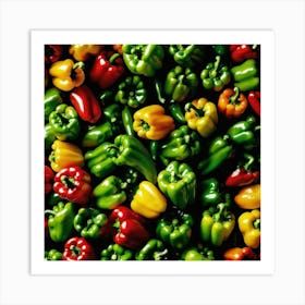 Colorful Peppers 80 Art Print