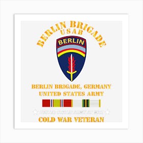 Berlin Brigade Us Army W Cold Service Ribbons Art Print