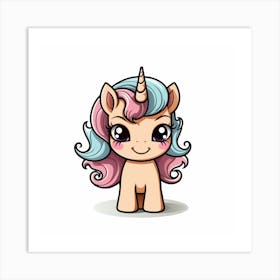 Cute Unicorn 778 Art Print