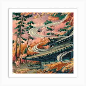 Autumn S Whispers – Pines Singing In The Wind Art Print