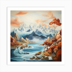 Mountain Landscape Art Print