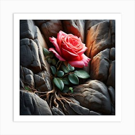 Mountain Rose Art Print