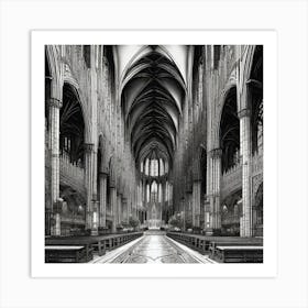 Cathedral Interior Art Print