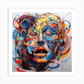 Woman'S Face 11 Art Print