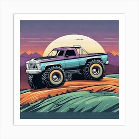 Monster Truck 12 Art Print