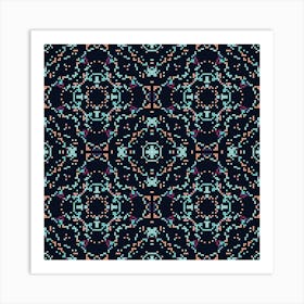 variety of multicolored squares 12 Art Print