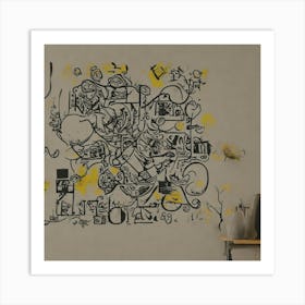 Doodle Wall Art Art Print