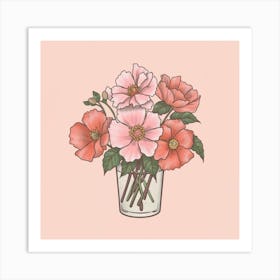 Flowers In A Vase 5 Art Print