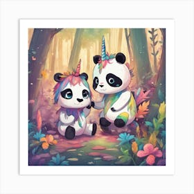 Unicorn Panda 1 Art Print