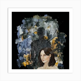 Woman In Black 1 Art Print