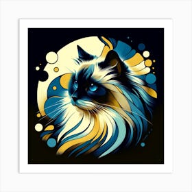 Ragdoll Cat 01 Art Print