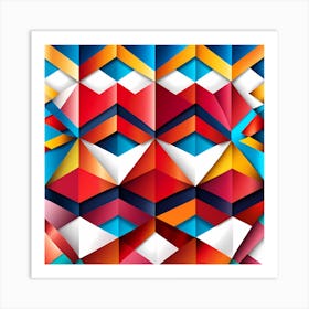 Argyle Pattern Art Art Print