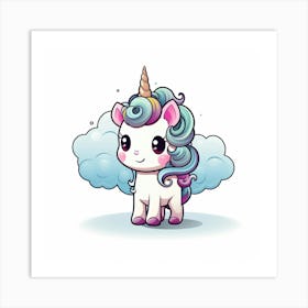 Cute Unicorn 185 Art Print