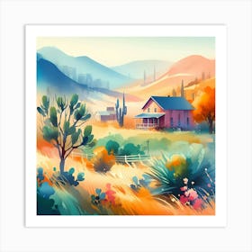 Landscape Painting 220 Art Print