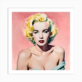 Portrait Of Marilyn Monroe Alias Norma Baker Art Print