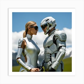 Futuristic Couple 113 Art Print