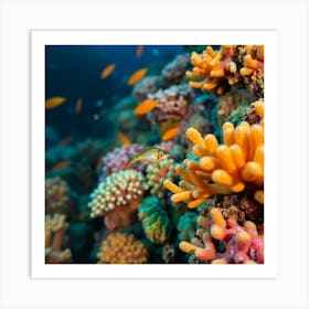 Coral Reef In The Red Sea Art Print