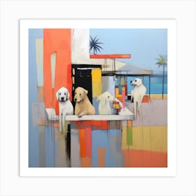 Dogs On Vacation 27 Art Print