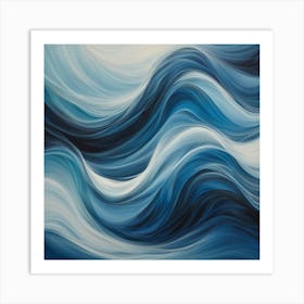 Blue Waves Art Print