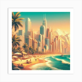 Beach City Art Print