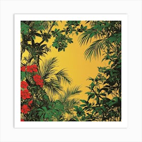 Tropical Background Art 2 Art Print