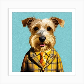 One Smart Puppy_Yorkshire in a suit Art Print