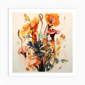 Flowers In my garden Art Print