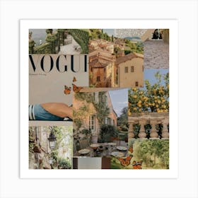 Vogue Magazine Collage Art Print