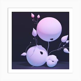 3d Spheres Art Print