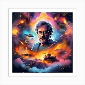 Man In Space Art Print