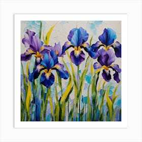 Flower of Irises Art Print