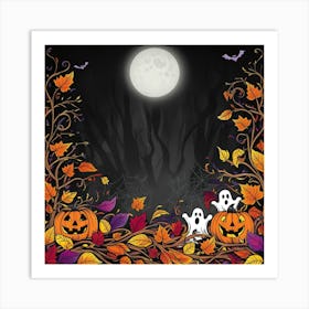 Halloween Background Art Print