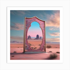 Window of desert2 Art Print