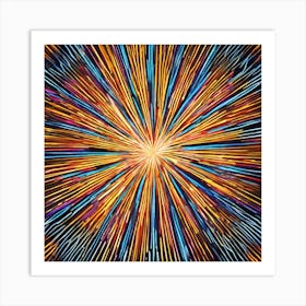 Abstract Burst Art Print