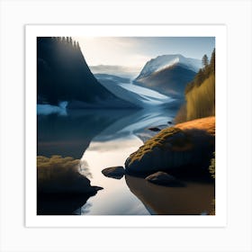 Swedish Landscape Art Print