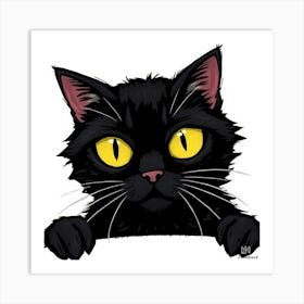 Asm Black Cat Says No Ceacbd82 Aec4 4687 Ace8 80152e4c9aab Art Print