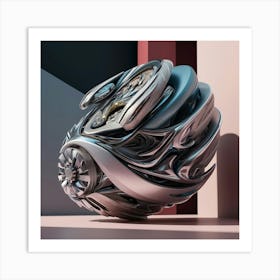 Abstract 3d Rendering Art Print