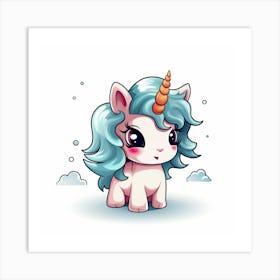 Cute Unicorn 135 Art Print