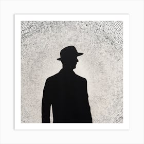 Silhouette Of A Man Art Print