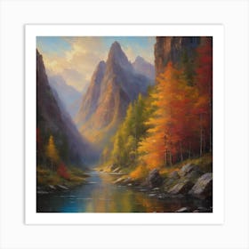 Autumn In The Mountains Art Print