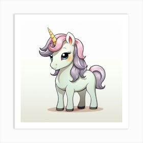 Cute Unicorn 622 Art Print