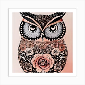 Pretty Owl 3 Art Print