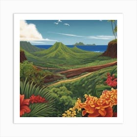 Hawaiian Landscape 10 Art Print