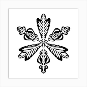 Snowflake 45 Art Print